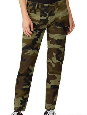 Nili Lotan Women's Camouflage Utility Pants - Olive Green & Brown